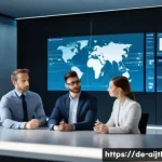AI 바이어스 감지 및 완화의 상호작용 연구 - **Prompt:** A diverse group of professional individuals, including men and women of various ethnicit...
